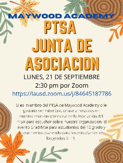 PTSA Flyer Spanish